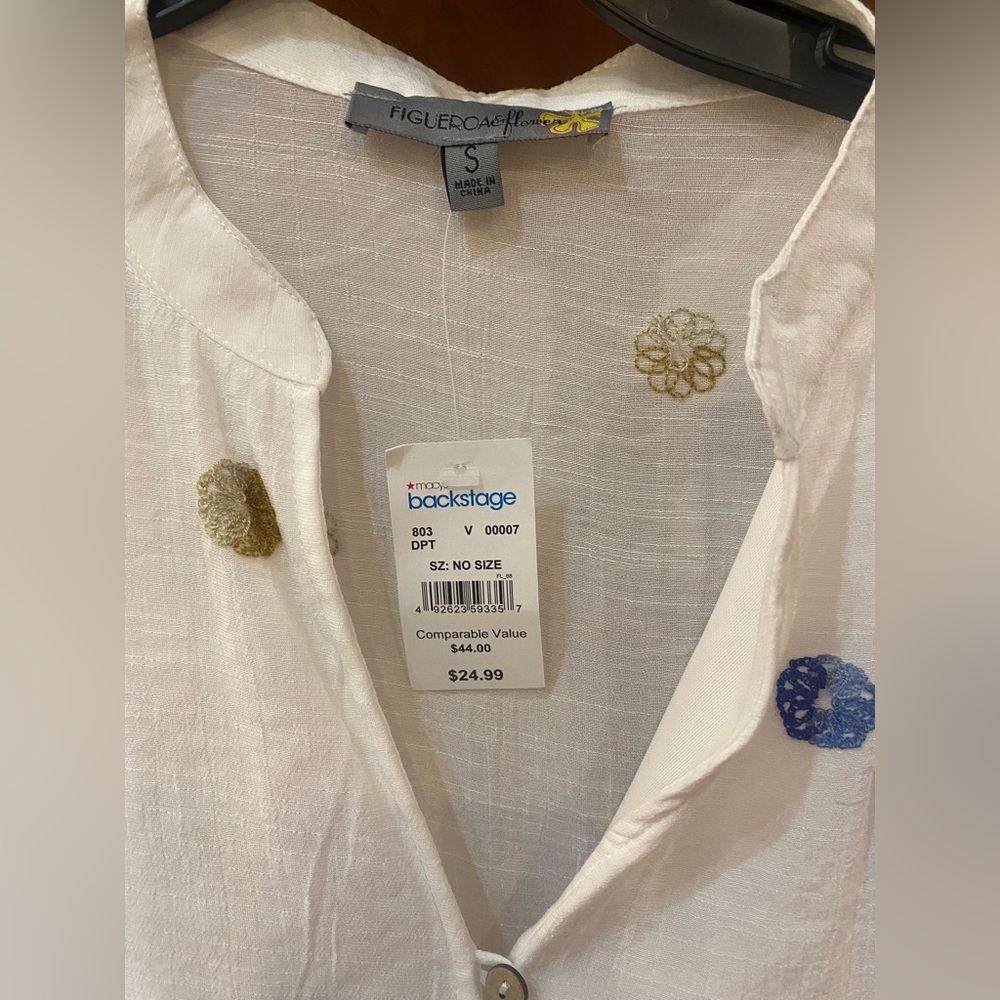 Brand new with tags! Anthropologie Figueroa&flowers White Dress - Picture 2 of 5